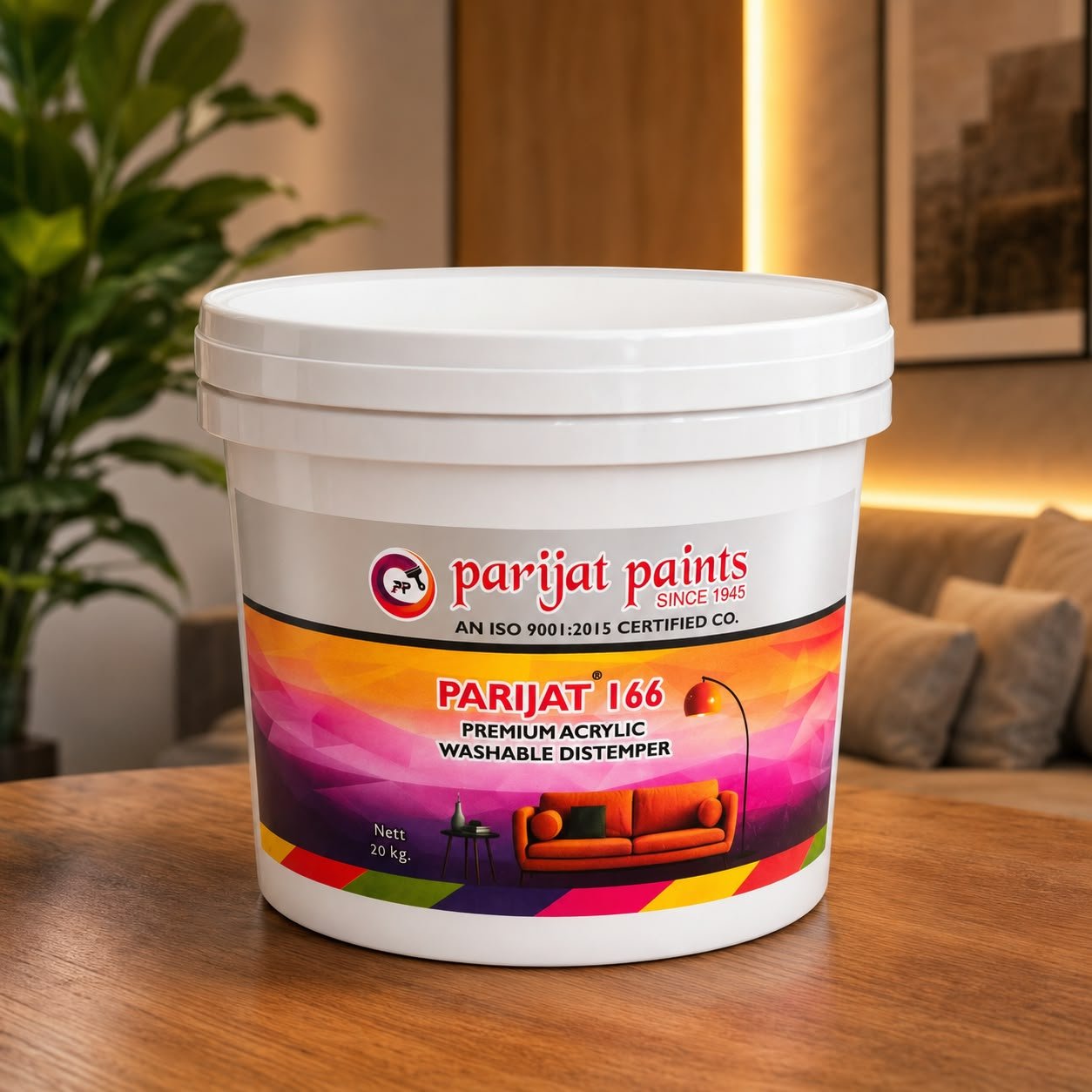 PARIJAT 166 Acrylic Distemper - PARIJAT 166 Factory Wholesale Supply